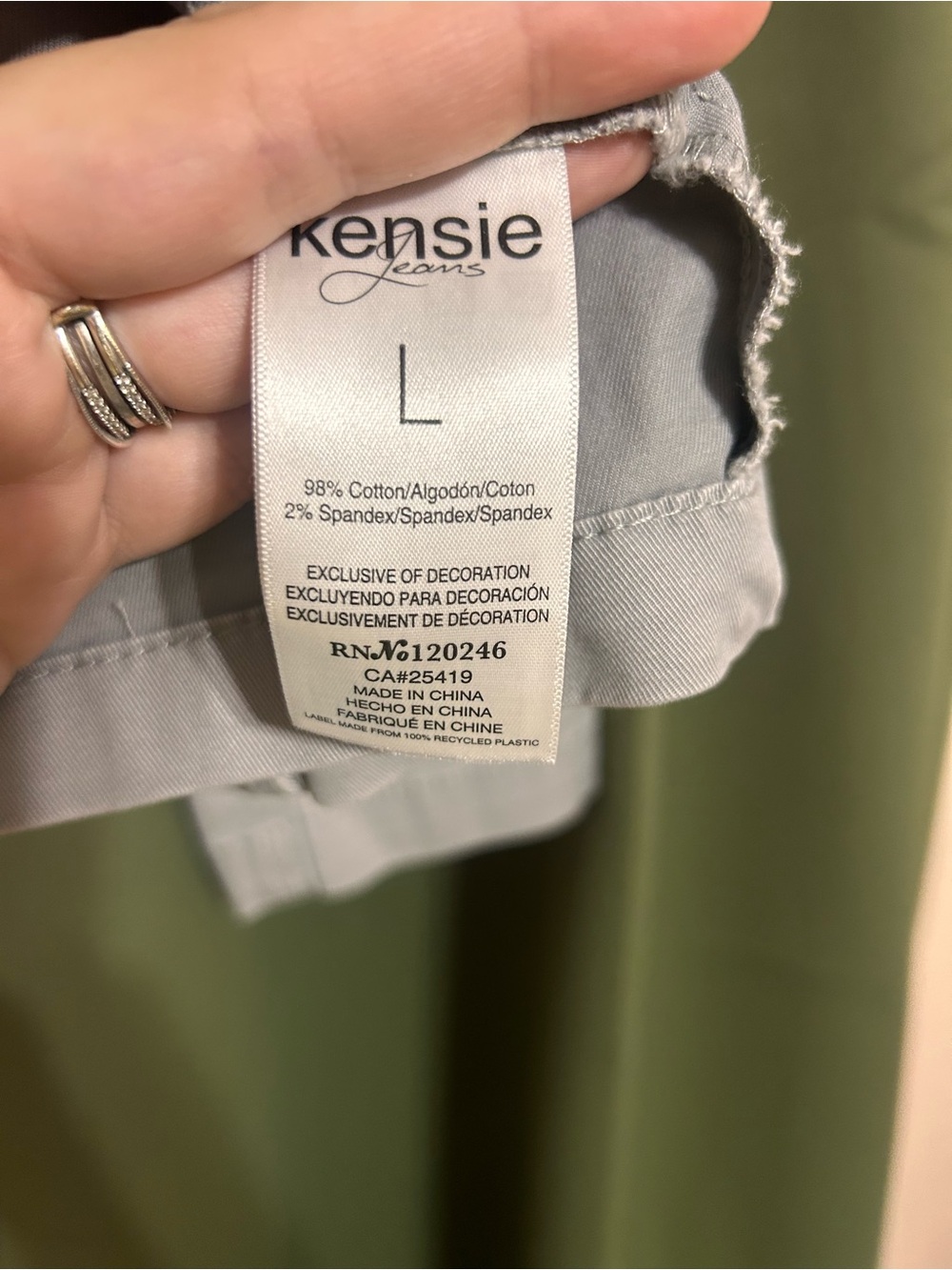 Kensie Light Gray Utility Jacket - Women - Picture 4 of 4